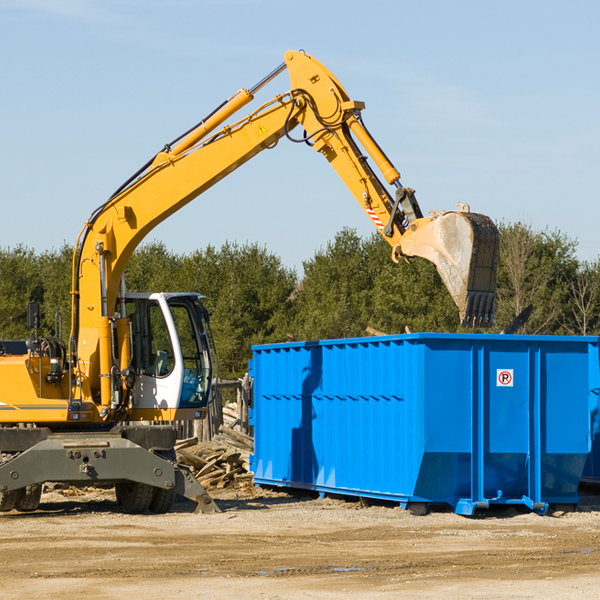 what size residential dumpster rentals are available in Spring Garden California